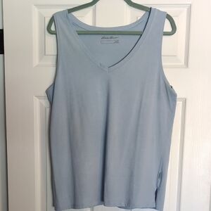 Eddie Bauer Blue Sleeveless Tank Top